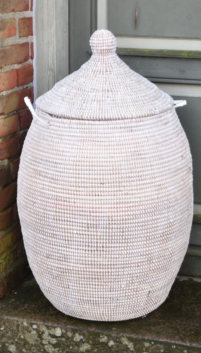 Hvid medium (Stor) kurv