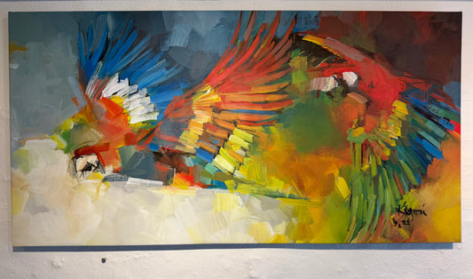 Birds in beautiful colors